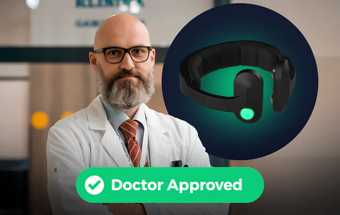 Pulsetto device and neuroscience concept